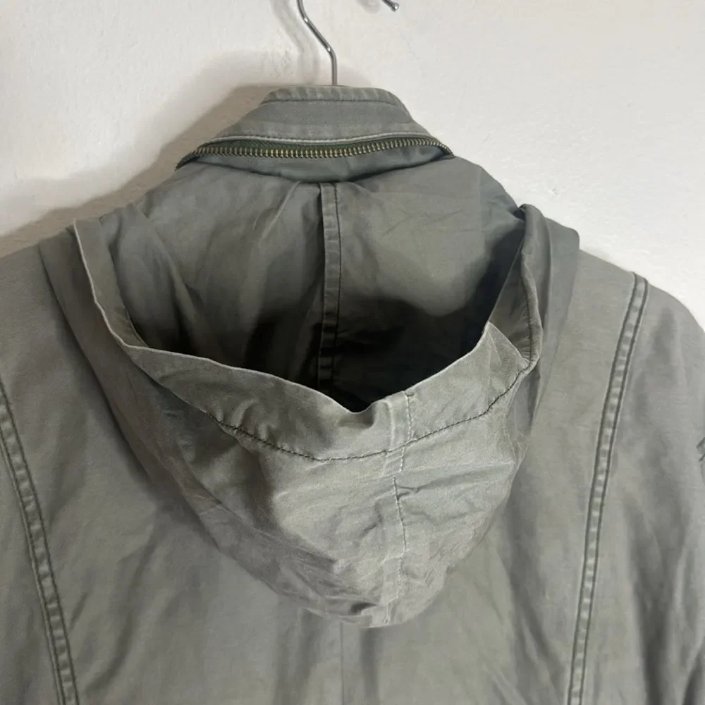 American Eagle Mock‎ Neck Front Pockets chore coat jacket Y2K Military medium